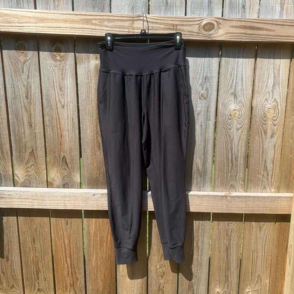 Old Navy Active Powersoft High Rise Joggers Black Go-Dry Leggings Medium